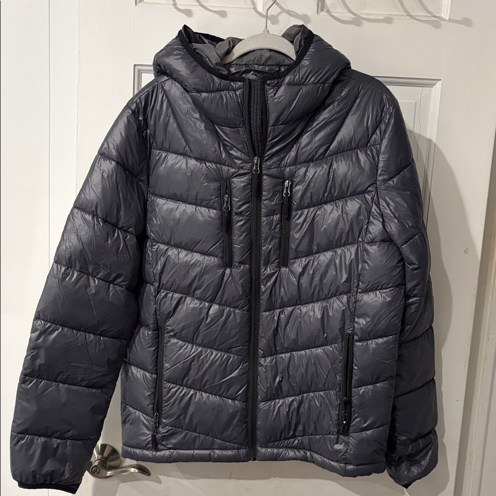 Club Room Charcoal Puffer Jacket